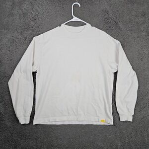 Yellow Label Co Mens Small Long Sleeve T-Shirt Stained Made in USA